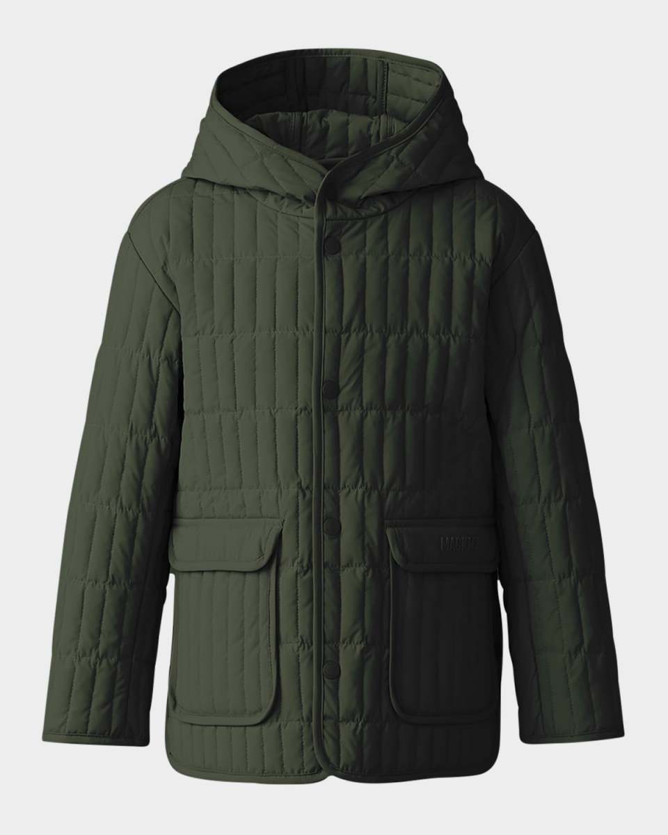 Kid's Spencer Light Down Vertically Quilted Jacket, Size 2-